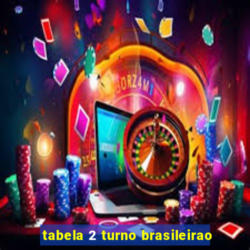 tabela 2 turno brasileirao