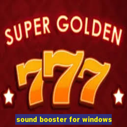 sound booster for windows