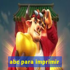 abc para imprimir