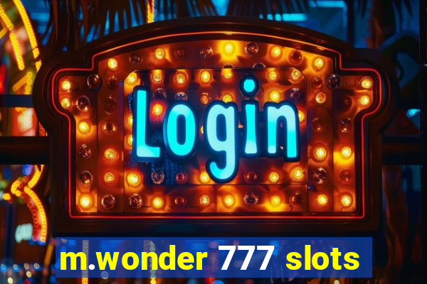 m.wonder 777 slots