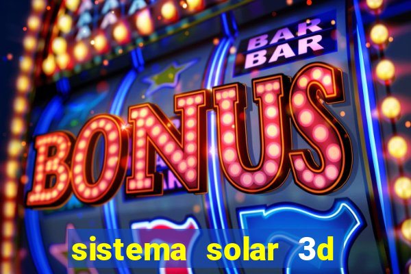 sistema solar 3d em movimento